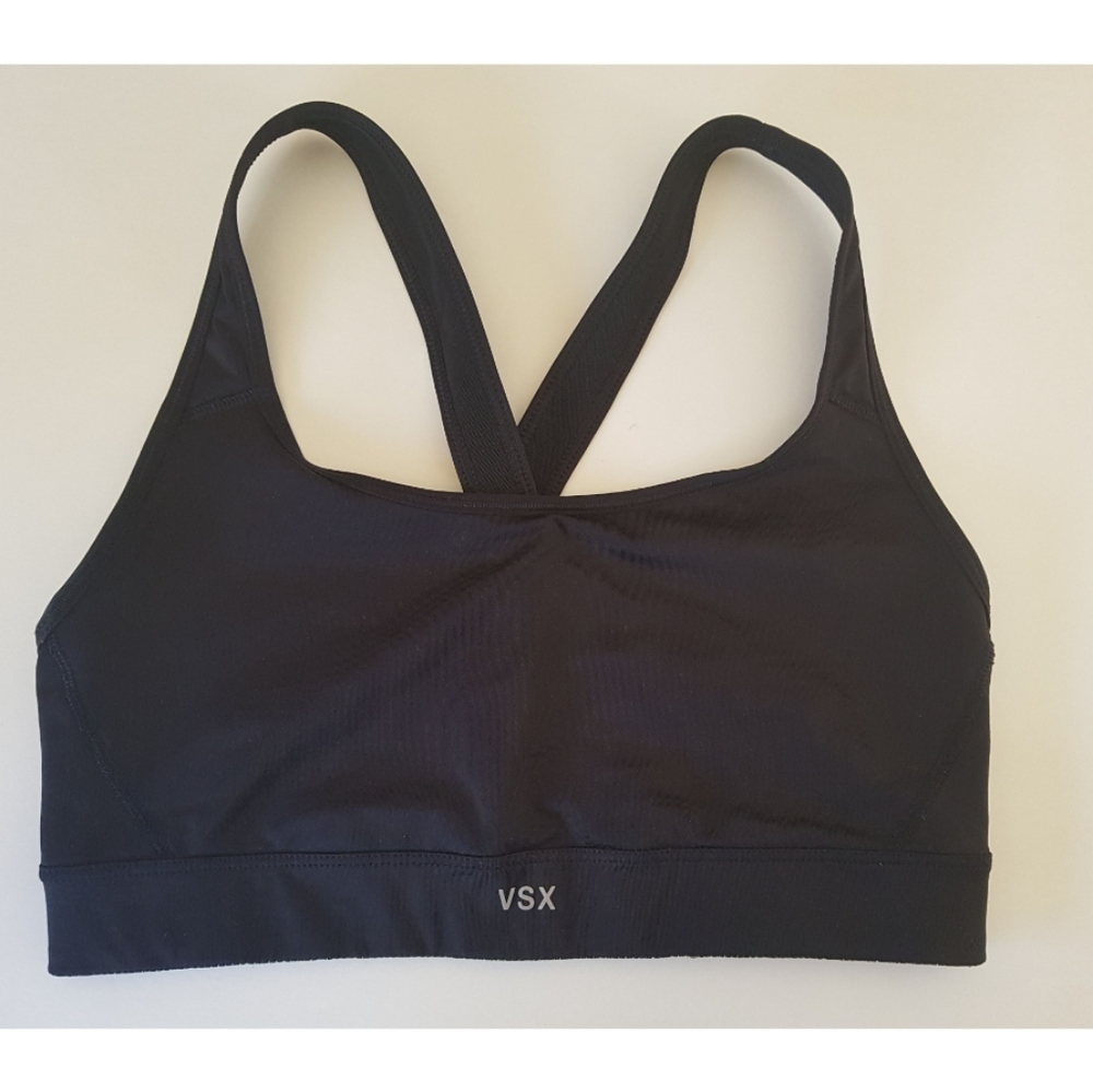 VSX Black Cross Back Sports Bra